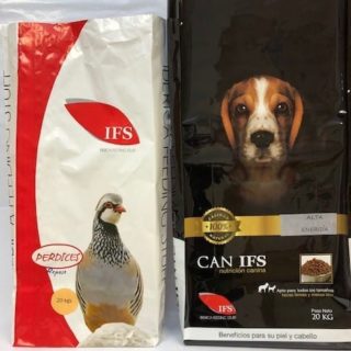 Pack 20 kgs de Perdices Mantenimiento o Reposo IFS y 20 Kgs de Can Alta Energia IFS.
