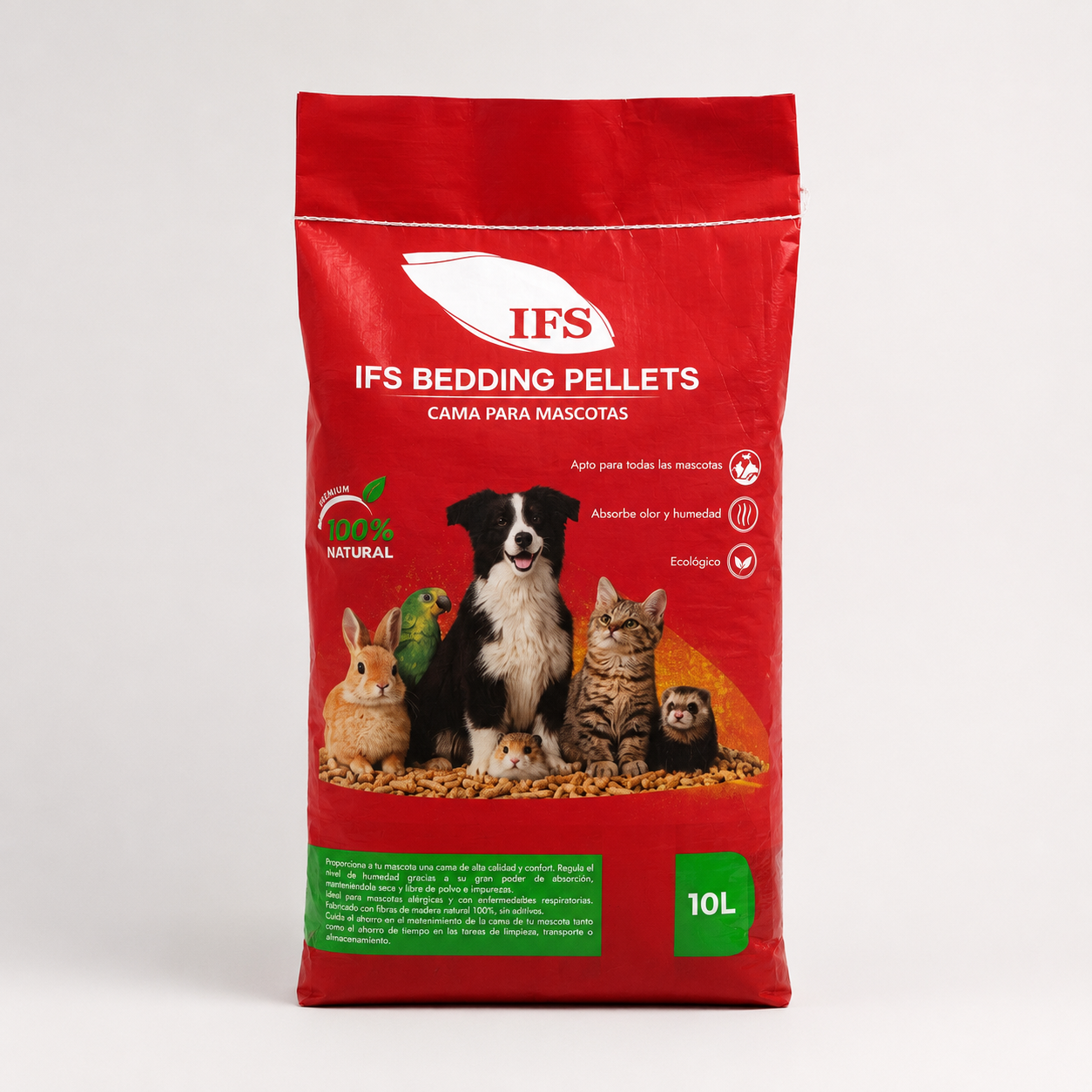 Cama en Pellets para tus Pequeñas Mascotas 5 KGS